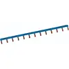 Hager KB163N kamrail blauw 10mm² 13x1-polig 63A
