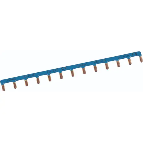 Hager KB163N kamrail blauw 10mm² 13x1-polig 63A