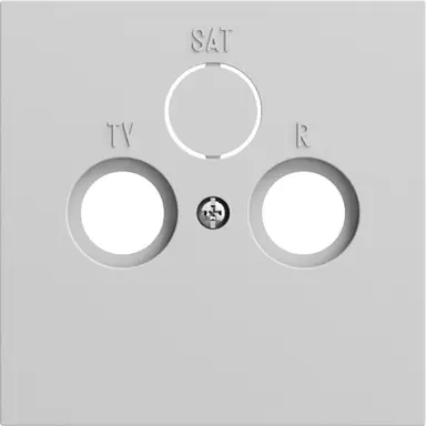 Gira 086976 centraalplaat antenne / COAX wandcontactdoos Systeem 70 grijs mat