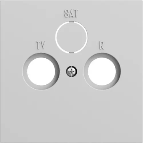 Gira 086976 centraalplaat antenne / COAX wandcontactdoos Systeem 70 grijs mat