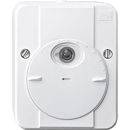 Schneider 544819 opbouw schemerschakelaar met vertraging ARGUS wit IP54