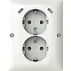 Busch-Jaeger 202EAPJRB2USBC-914 opbouw hoekstopcontact 2-voudig randaarde Safety+ en 2x USB C Balance SI wit glans