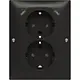 Busch-Jaeger 202EAPJRB2USBC-915 opbouw hoekstopcontact 2-voudig randaarde Safety+ en 2x USB C Balance SI zwart mat