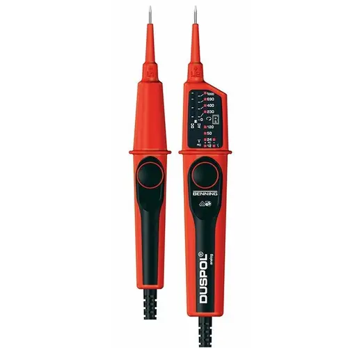 Benning DUSPOL ANALOG tweepolige spanningstester analoog met LED aanduiding CAT IV 12-1000V