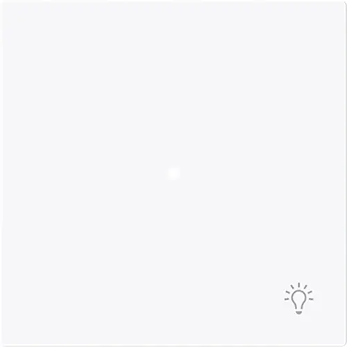 Busch-Jaeger 6231-10-44G bedieningswip 1-voudig met symbool licht Art Linear studiowit glans