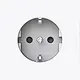 Busch-Jaeger 20 EUCB-F-44G wandcontactdoos randaarde Safety+ vlakke front Art Linear studiowit glans