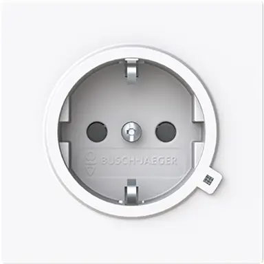 Busch-Jaeger 20 EUCBL-44G wandcontactdoos randaarde kindveilig met LED controleverlichting Art Linear studiowit glans