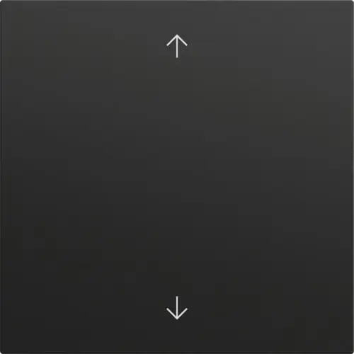 Gira 536174 Systeem 3000 jaloezie/tastdimmerknop met pijlen Systeem 70 zwart mat