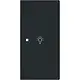 Busch-Jaeger 6231-22-45M bedieningswip rechts symbool licht tbv bedieningselement flex 2-voudig Art Linear zwart mat