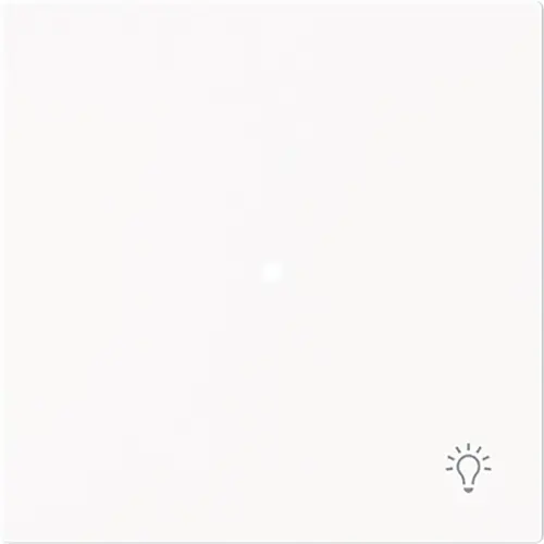 Busch-Jaeger 6231-10-44M bedieningswip 1-voudig met symbool licht Art Linear studiowit mat