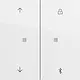 Gira 536770 Bluetooth bedieningselement met pijlsymbolen Systeem 3000 Systeem 70 wit glans