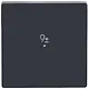 Busch-Jaeger 6234-10-81 bedieningswip 1-voudig met symbool dimmer Future Linear antraciet glans