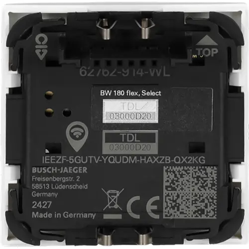 Busch-Jaeger 62762-914-WL opzetstuk wachter 180 flex standaard-sensor met selectlens Balance SI wit glans