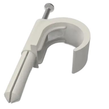 JMV BETONCLIP FLEX 16/20 betonclip tbv flexibele buis 16/20 mm met stalen spijker 2,5 x 40 mm 100 stuks
