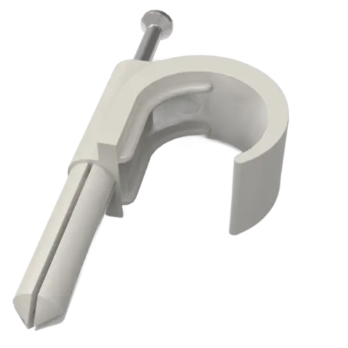 JMV BETONCLIP FLEX 16/20 betonclip tbv flexibele buis 16/20 mm met stalen spijker 2,5 x 40 mm 100 stuks