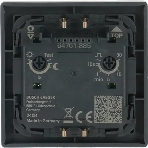 Busch-Jaeger 64761-885 bewegingsmelder-opzetstuk Wächter 180 flex basic-sensor met selectlens Future Linear zwart mat