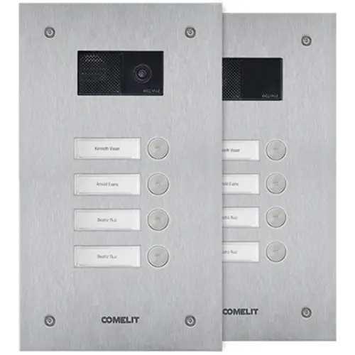 Comelit IX0104U inbouw deurbelpaneel 4 beltoetsen 263mm IP54