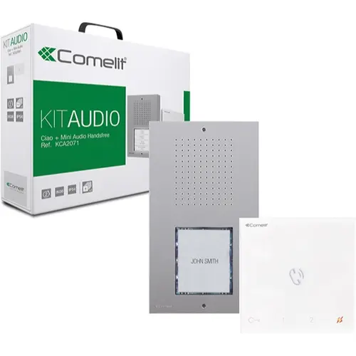 Comelit KCA2071B intercomkit buiten- en binnenpost opbouw kunststof grijs