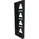Comelit UT9174B afdekraam 4-voudig Ultra 110x380x36mm zwart