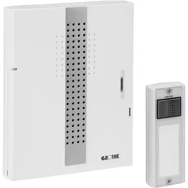 Grothe 714252 Mistral 200 gong draadloos 500 meter wit 86dB