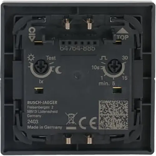 Busch-Jaeger 64764-885 bewegingsmelder-opzetstuk Wächter 180 flex comfort-sensor met multilens Future Linear zwart mat