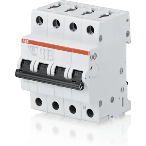 ABB S204M-D16 installatieautomaat 16A 10kA 4-polig D-karakteristiek