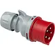 PCE 025-6TTV CEE-contactstop 5-polig 32A 400V IP44 rood 6h