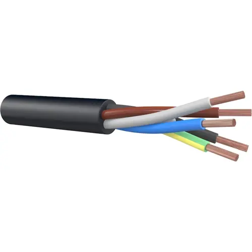 Dynamic H7RNE062053 mantelleiding rond 5 x 1.5 mm² per meter zwart