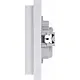 Gira 0780112 wandcontactdoos 2-voudig randaarde voor enkele inbouwdoos F100 wit glans