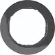 Hager Berker WLD9100BG afdekraam 1-voudig R.Classic zwart