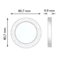 Hager Berker WLD9100BG afdekraam 1-voudig R.Classic zwart