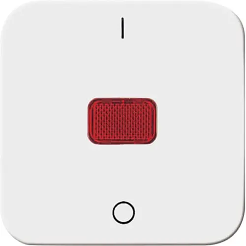 Busch-Jaeger 2508-214 schakelwip met rood controlevenster en opdruk 0–1 Reflex SI