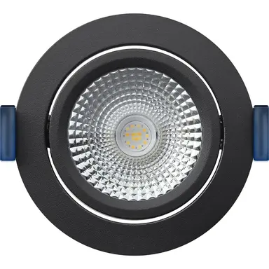 EcoDim ED-10080 Zigbee LED-inbouwspot IP54 dimbaar 75mm rond 23mm inbouwdiepte RGBWW zwart