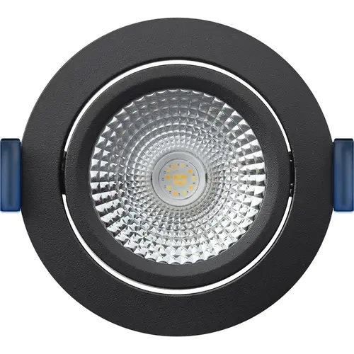 EcoDim ED-10080 Zigbee LED-inbouwspot IP54 dimbaar 75mm rond 23mm inbouwdiepte RGBWW zwart