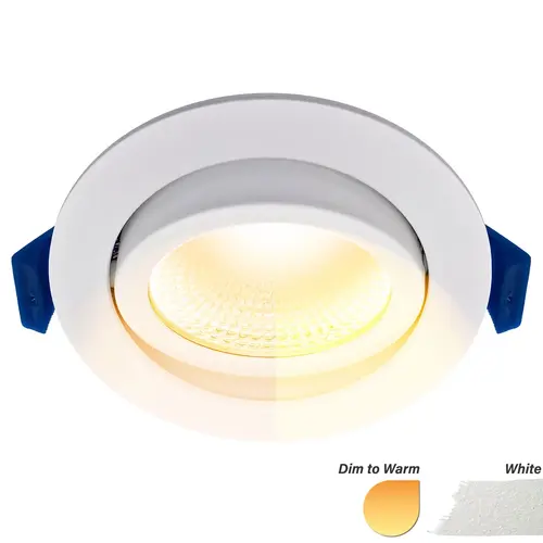 EcoDim ED-10022 LED-inbouwspot IP54 dimbaar 75mm rond 23mm inbouwdiepte 2000-3000K/dim-to-warm wit