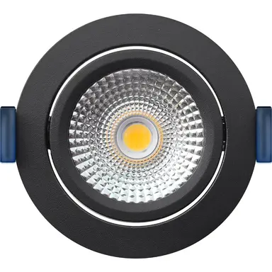 EcoDim ED-10023 LED-inbouwspot IP54 dimbaar 75mm rond 23mm inbouwdiepte 2000-3000K/dim-to-warm zwart