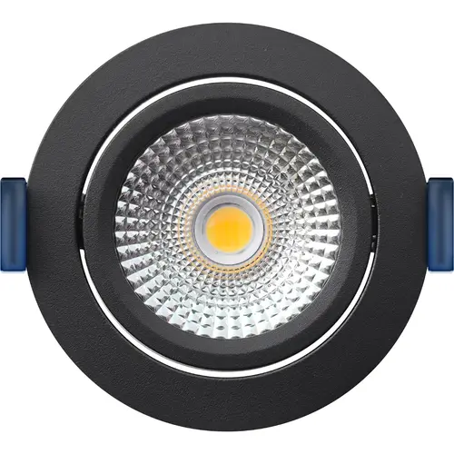 EcoDim ED-10023 LED-inbouwspot IP54 dimbaar 75mm rond 23mm inbouwdiepte 2000-3000K/dim-to-warm zwart