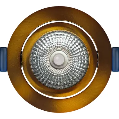 EcoDim ED-10094 LED-inbouwspot IP54 dimbaar 75mm rond 23mm inbouwdiepte 2700K/3000K/dim-to-warm brons