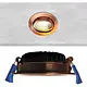 EcoDim ED-10103 LED-inbouwspot IP54 dimbaar 75mm rond 23mm inbouwdiepte 2700K/3000K/dim-to-warm brushed copper
