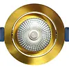 EcoDim ED-10095 LED-inbouwspot IP54 dimbaar 75mm rond 23mm inbouwdiepte 2700K/3000K/dim-to-warm goud/messing