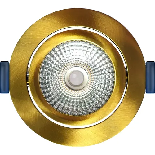 EcoDim ED-10095 LED-inbouwspot IP54 dimbaar 75mm rond 23mm inbouwdiepte 2700K/3000K/dim-to-warm goud/messing