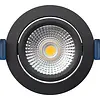 EcoDim ED-10029 LED-inbouwspot IP54 dimbaar 75mm rond 23mm inbouwdiepte 2700K zwart