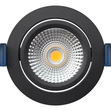 EcoDim ED-10029 LED-inbouwspot IP54 dimbaar 75mm rond 23mm inbouwdiepte 2700K zwart