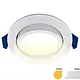 EcoDim ED-10028 LED-inbouwspot IP54 dimbaar 75mm rond 23mm inbouwdiepte 2700K wit