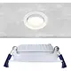 EcoDim ED-10028 LED-inbouwspot IP54 dimbaar 75mm rond 23mm inbouwdiepte 2700K wit