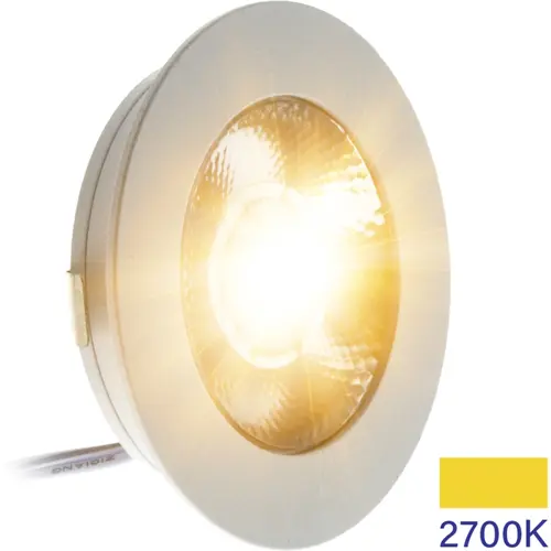 EcoDim ED-10044 LED-meubelspot 3W 240lm 2700K zaagmaat 55mm IP54 wit excl. trafo