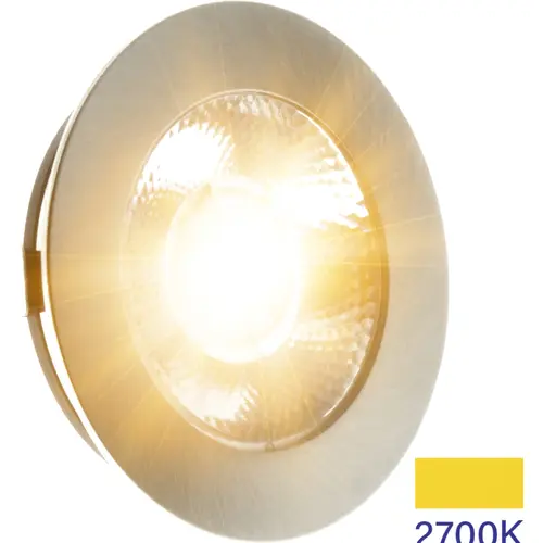 EcoDim ED-10045 LED-meubelspot 3W 240lm 2700K zaagmaat 55mm IP54 geborsteld nikkel excl. trafo