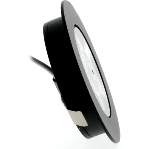EcoDim ED-10046 LED-meubelspot 3W 240lm 2700K zaagmaat 55mm IP54 geborsteld zwart excl. trafo