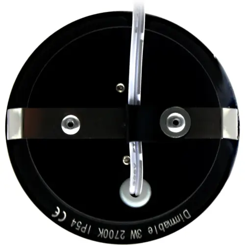 EcoDim ED-10046 LED-meubelspot 3W 240lm 2700K zaagmaat 55mm IP54 geborsteld zwart excl. trafo