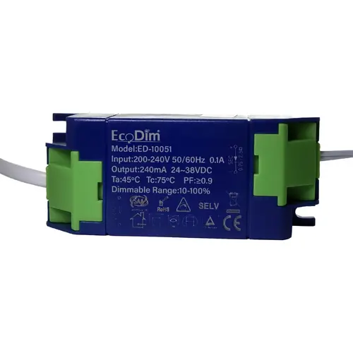 EcoDim ED-10051 dimbare LED-driver voor 3-4 meubelspots 8-12W